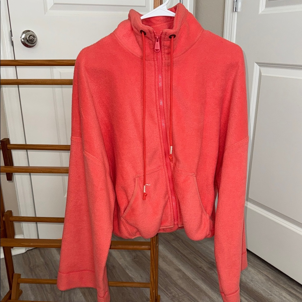 FP Movement by Free People Coral Zip Front Fleece Jacket
